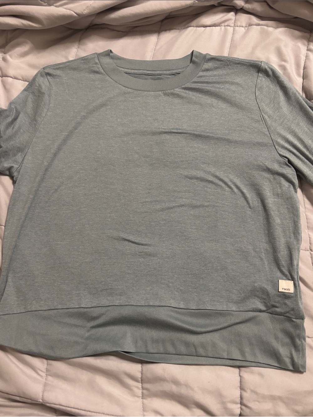 Vuori Women's Light Blue Crewneck Top